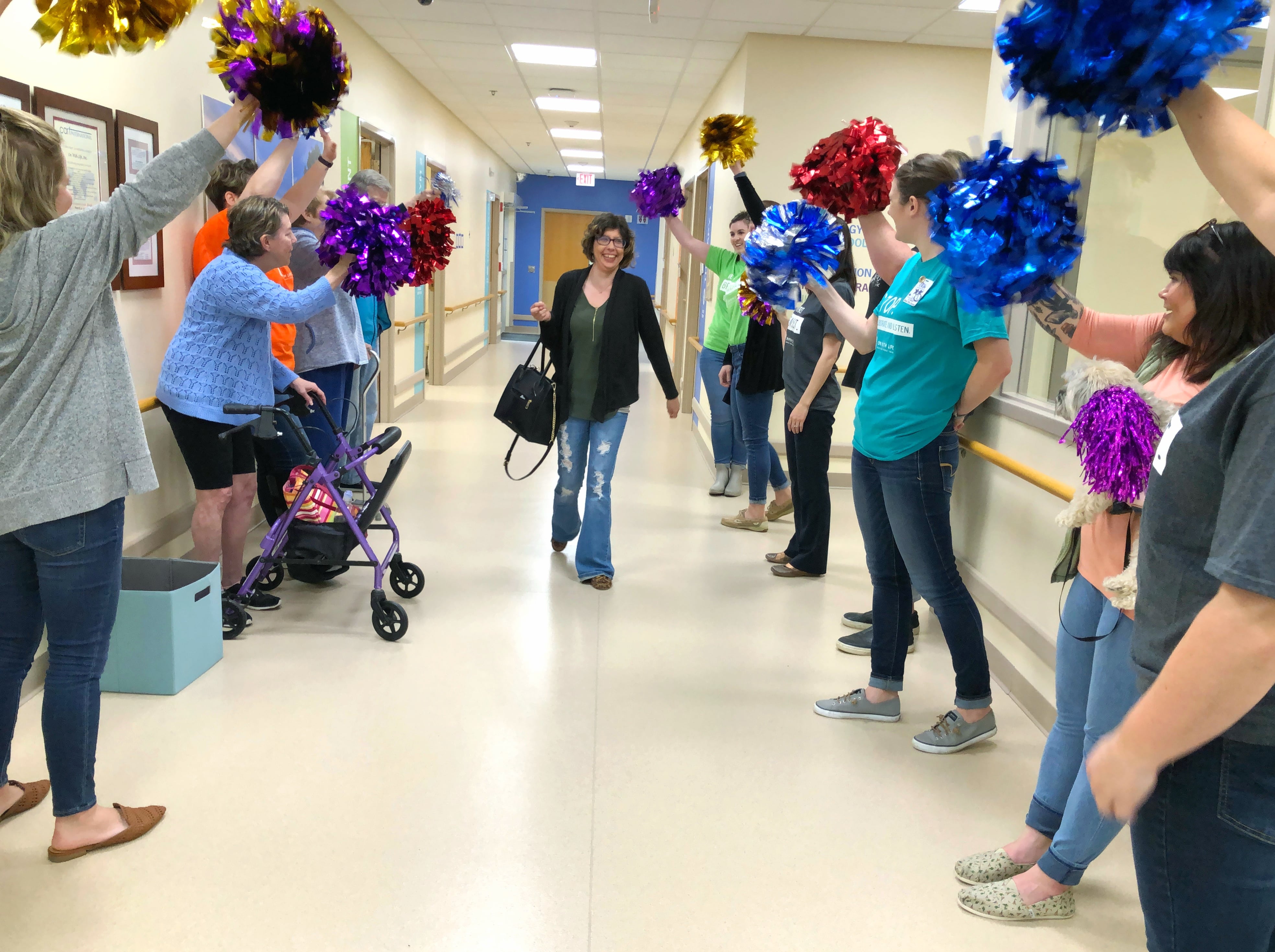 Katie graduation walk